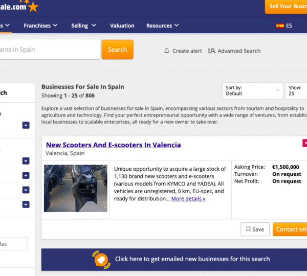 Spain Buy A Business